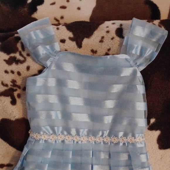 Xtraordinary Light Blue Striped Dress - Picture 3 of 9